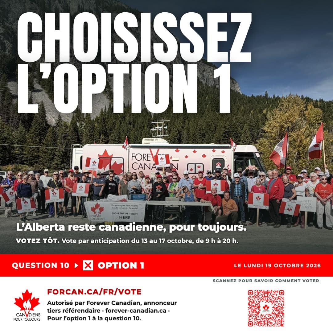 Choisissez l’option 1 — L’Alberta reste canadienne, pour toujours.