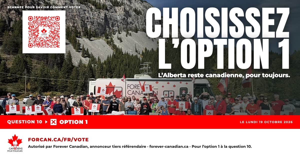 Choisissez l’option 1 — L’Alberta reste canadienne, pour toujours.